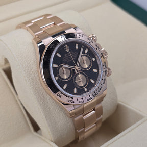 Rolex Cosmograph Daytona Everose 116505 left side case