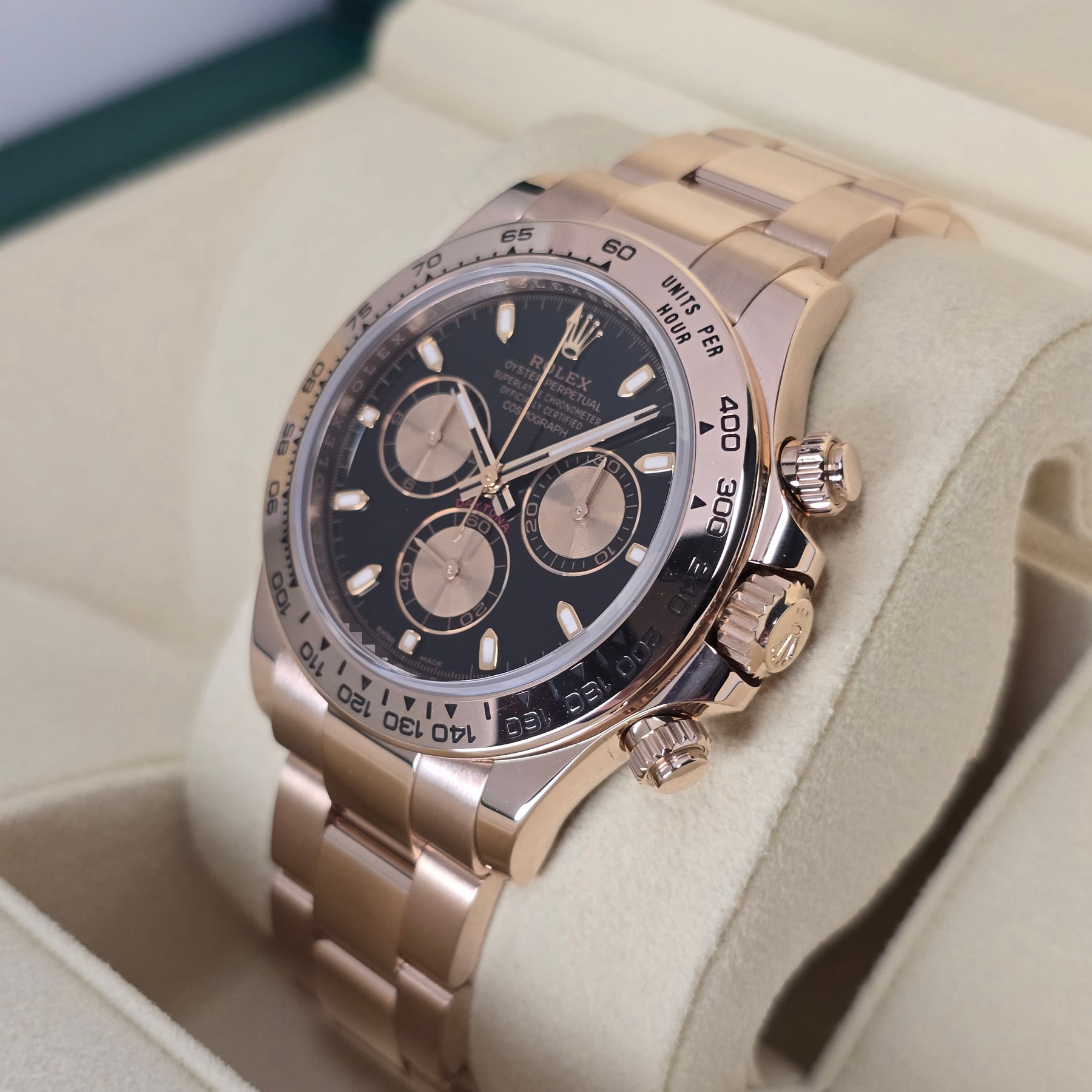Rolex Cosmograph Daytona Everose 116505 right side case
