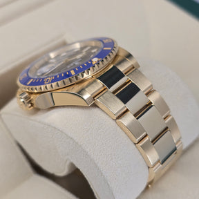 Rolex Submariner Date 18k Yellow Gold 126618LB Bluesy lug, oyster bracelet