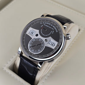 A. Lange & Sohne Zeitwerk Date 148.038 right side case view