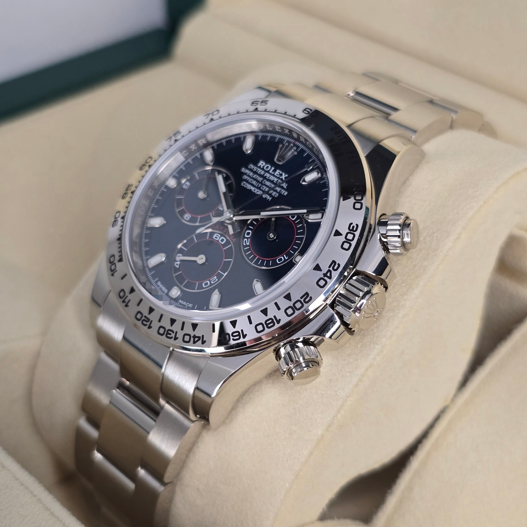 Rolex Cosmograph Daytona 116509 Blue Dial right side case view