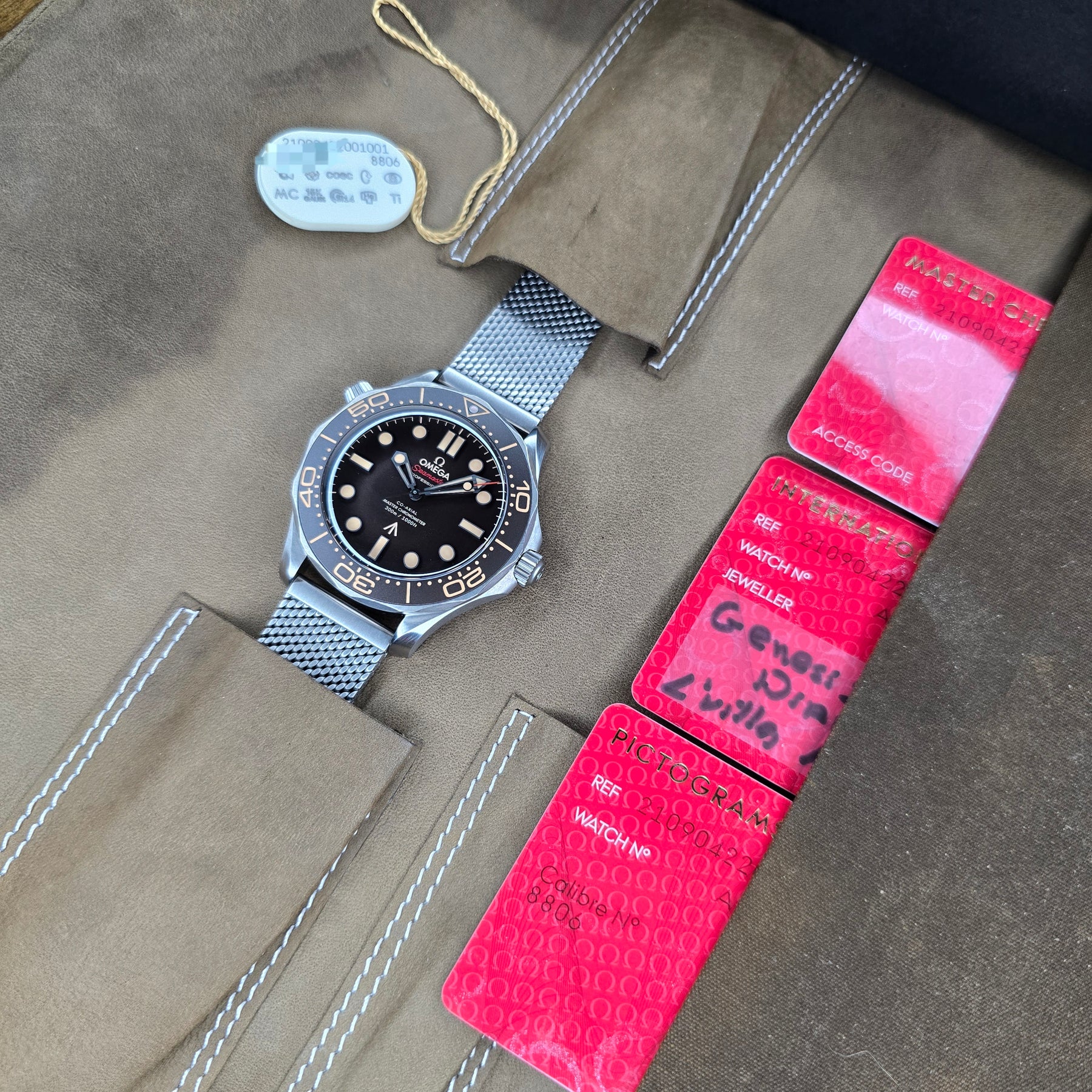 Omega Seamster Diver 300m No Time To Die full set