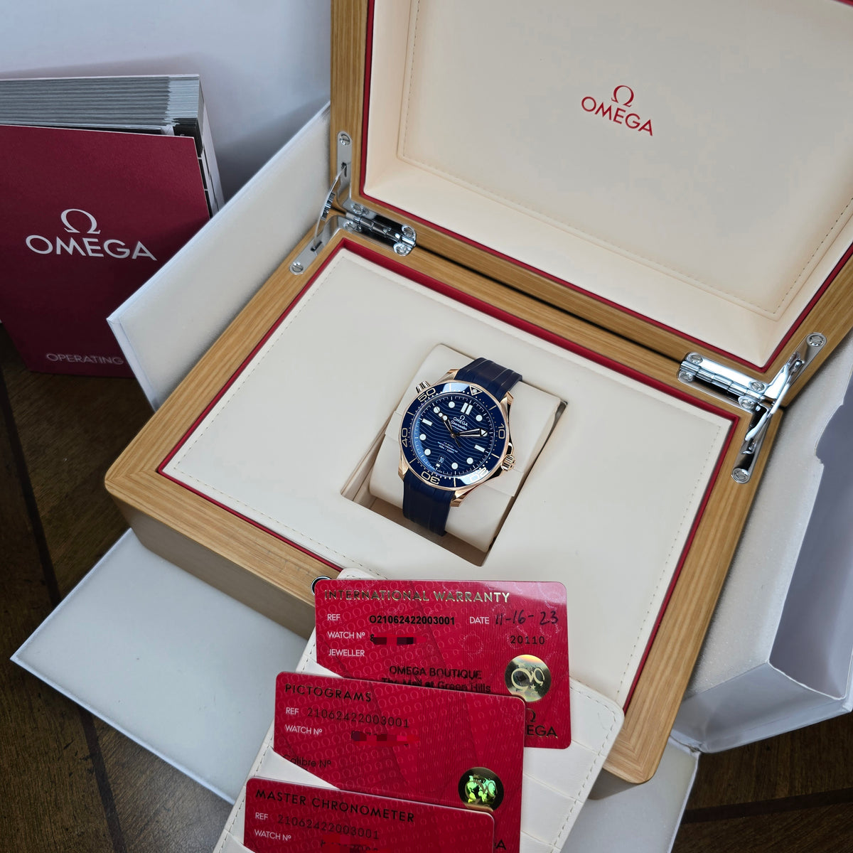 Omega Seamaster Diver 300m 210.62.42.20.03.001 full set