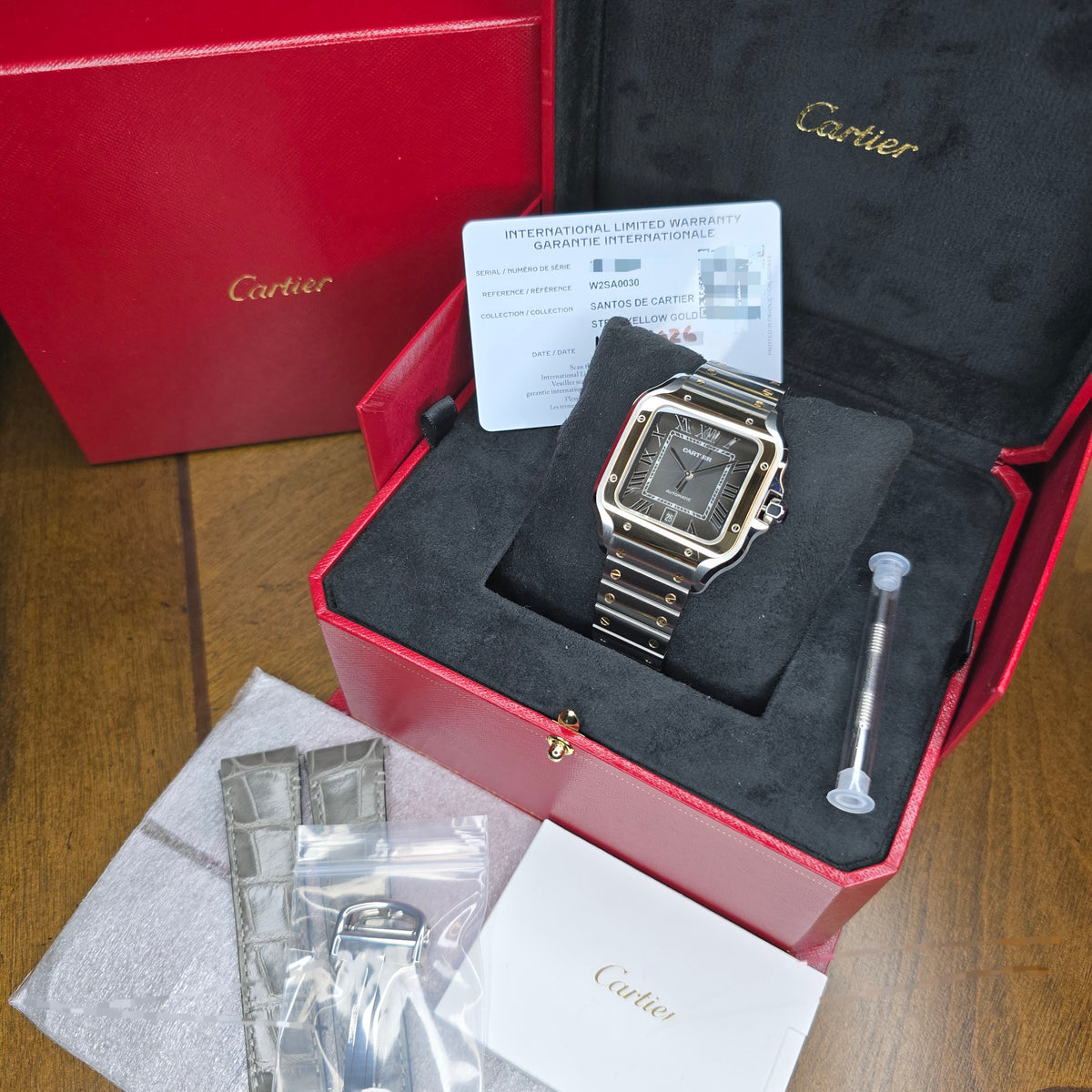 Cartier Santos Large W2SA0030 full set