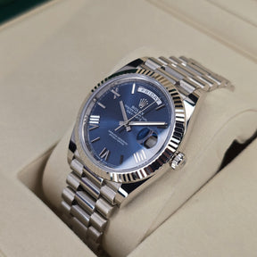 Rolex Day-Date 228239 White Gold right side case