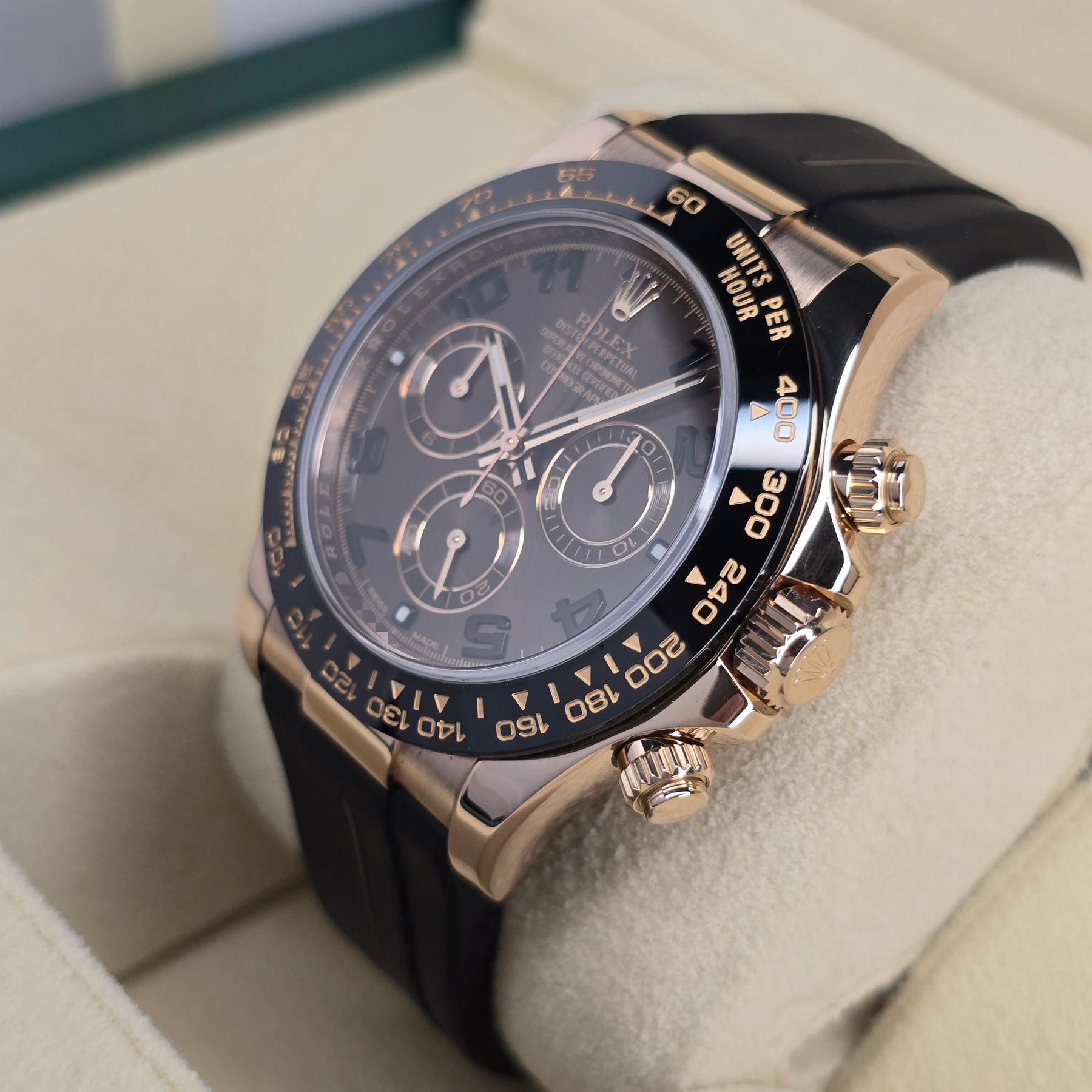 Rolex Cosmograph Daytona 116515LN Racing Rose Gold right side