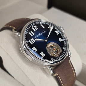 H. Moser & Cie Heritage Tourbillon 8804-1200 left side case
