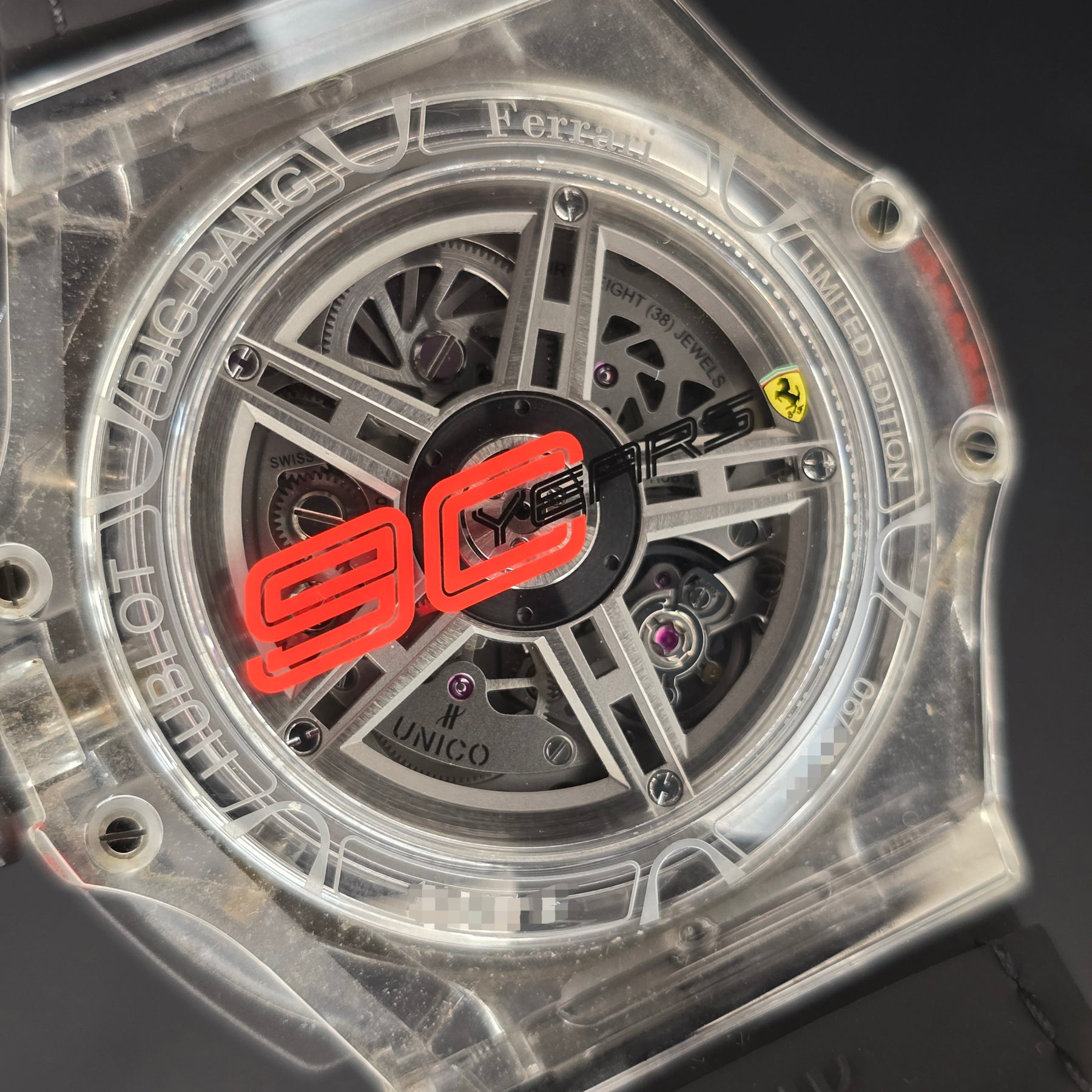 Hublot Big Bang Scuderia Ferrari Limited Edition 402.JQ.0123.NR caseback