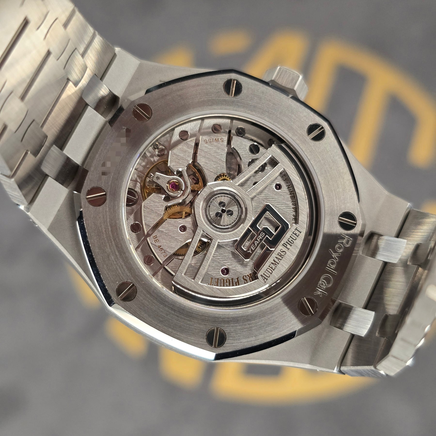 Audemars Piguet Royal Oak 15550st Grey 50th Anniversary movement