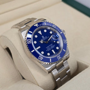 Rolex Submariner Date Smurf 116619LB  left side case