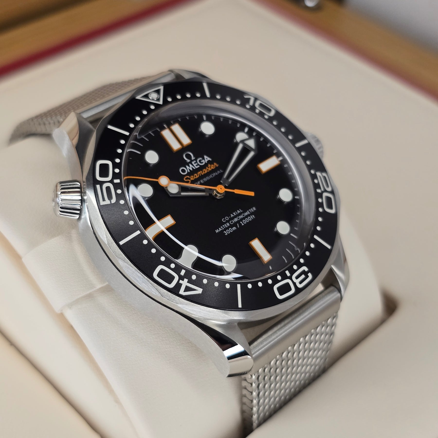 Omega Seamster Diver 300m 210.30.42.20.01.018 left side case