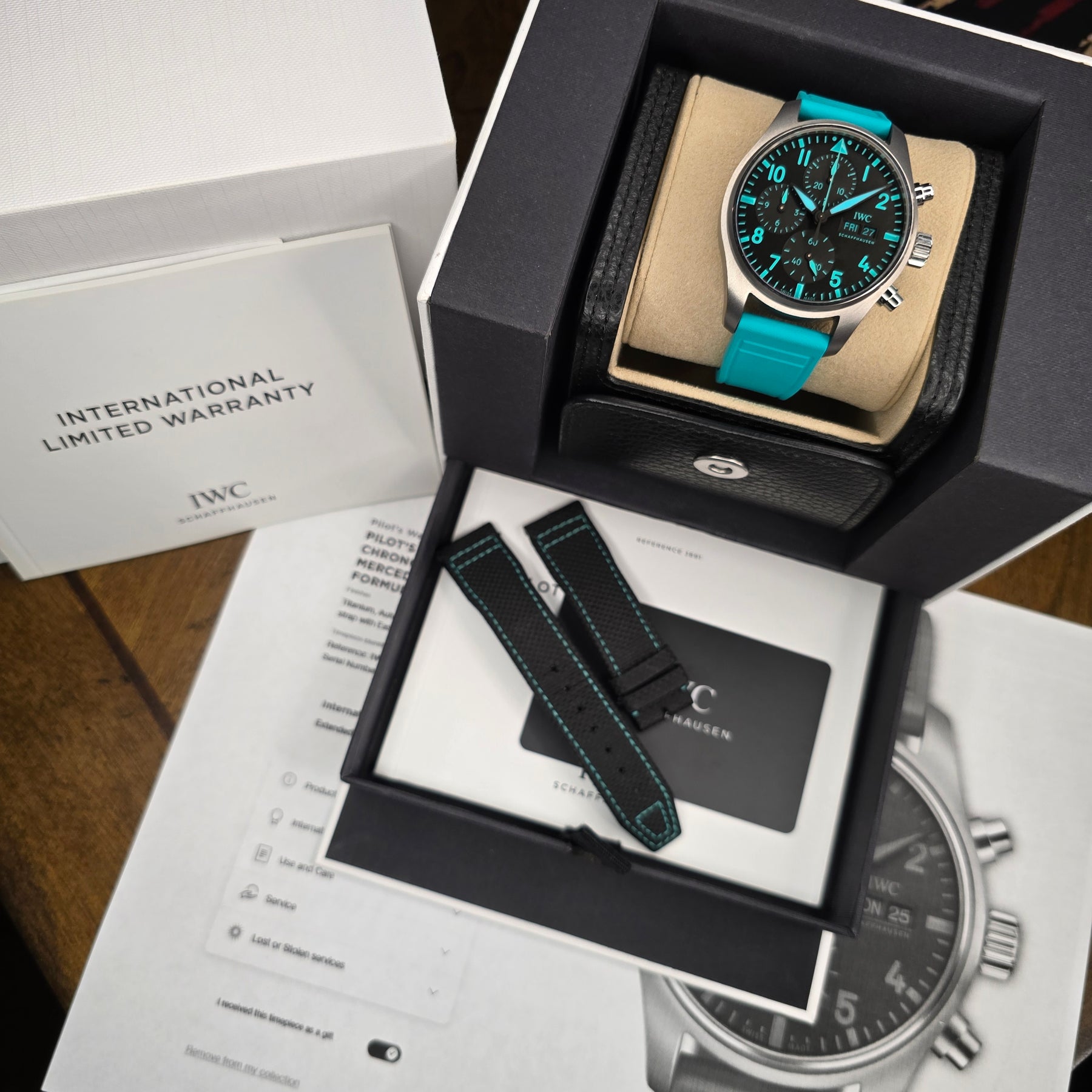 IWC Pilot's Mark XX IW388114 AMG Petronas Formula One full set