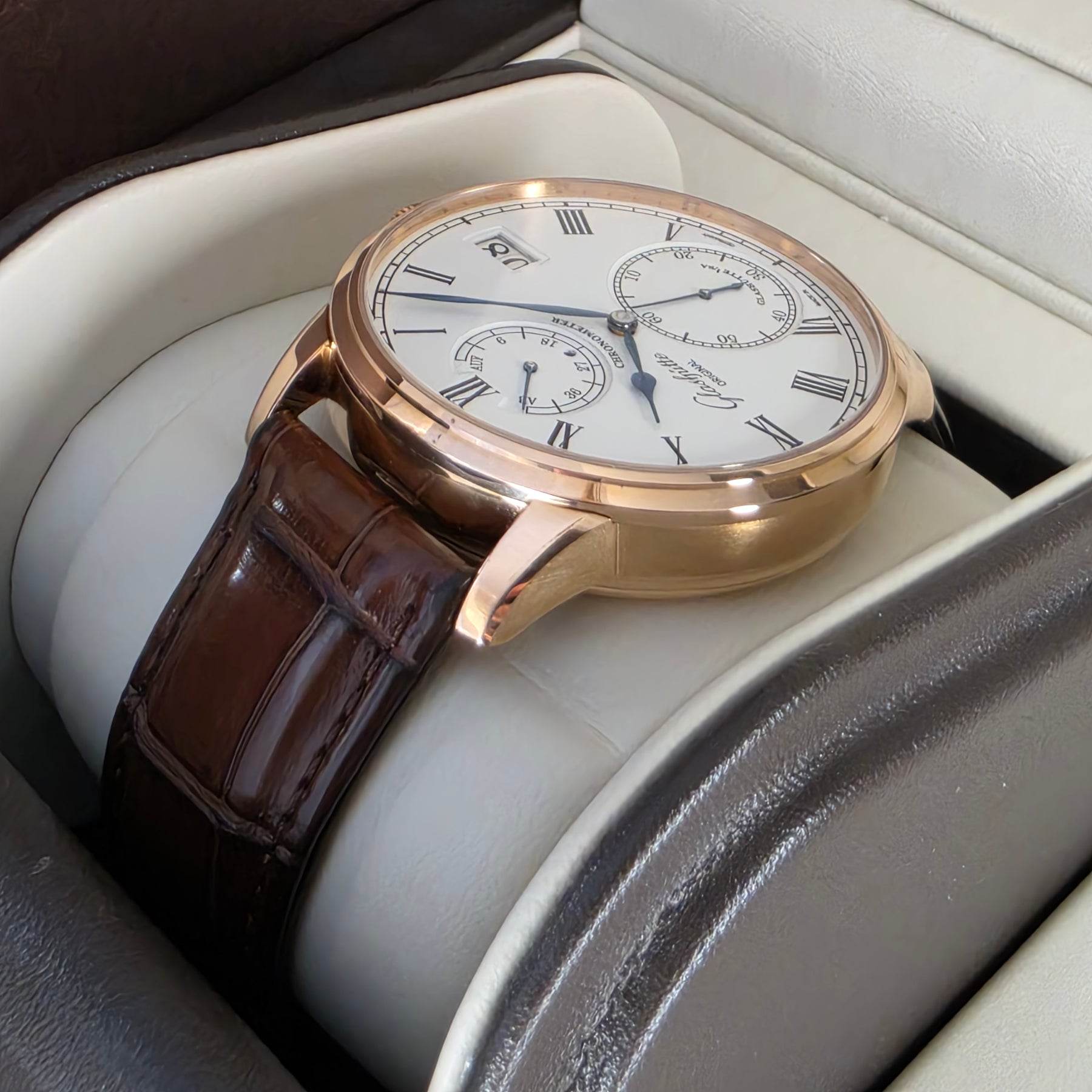 Glashutte Original Senator Chronometer 1-58-01-02-05-30 lug, strap