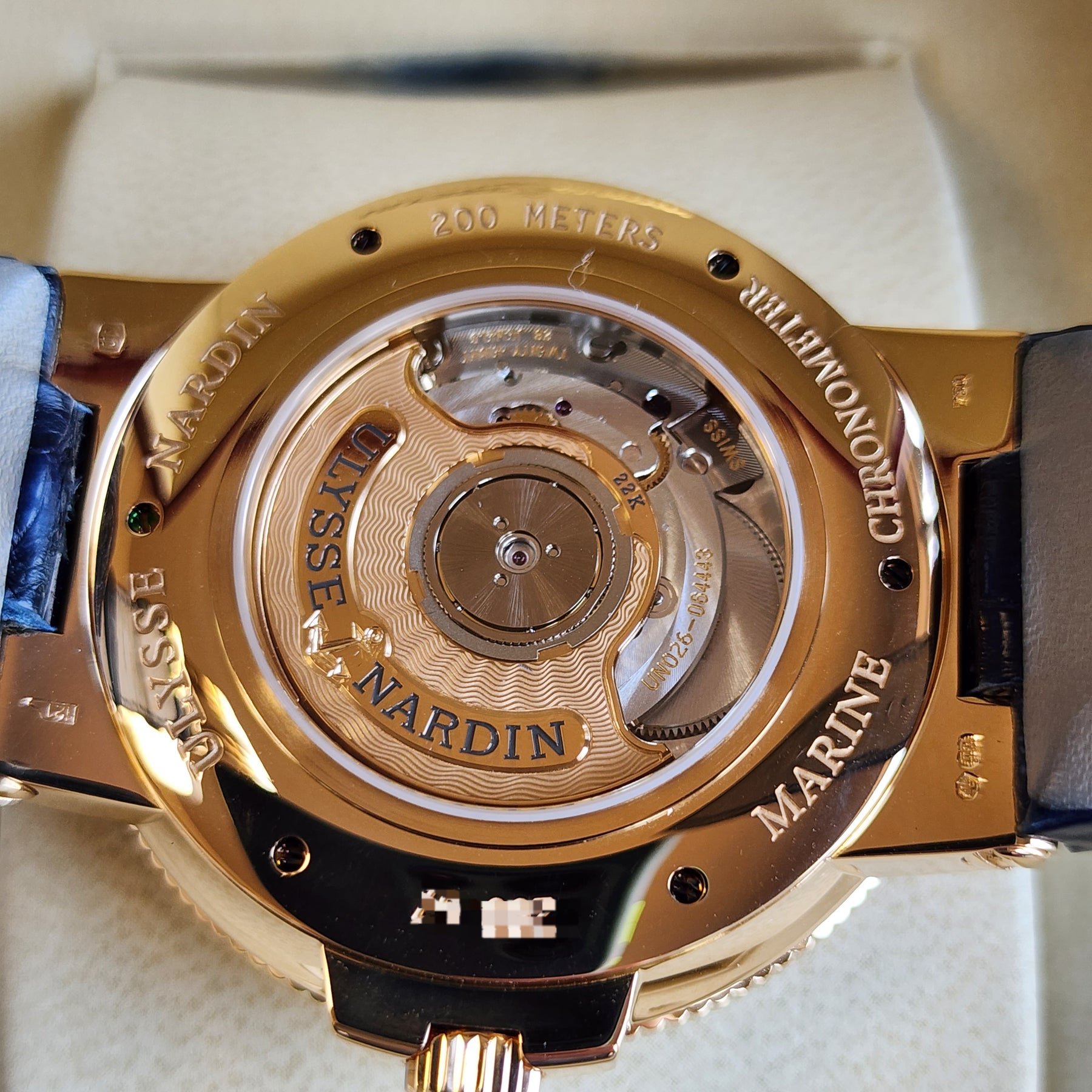 Ulysse Nardin Maxi Marine Rose Gold 266-67/43 movement view